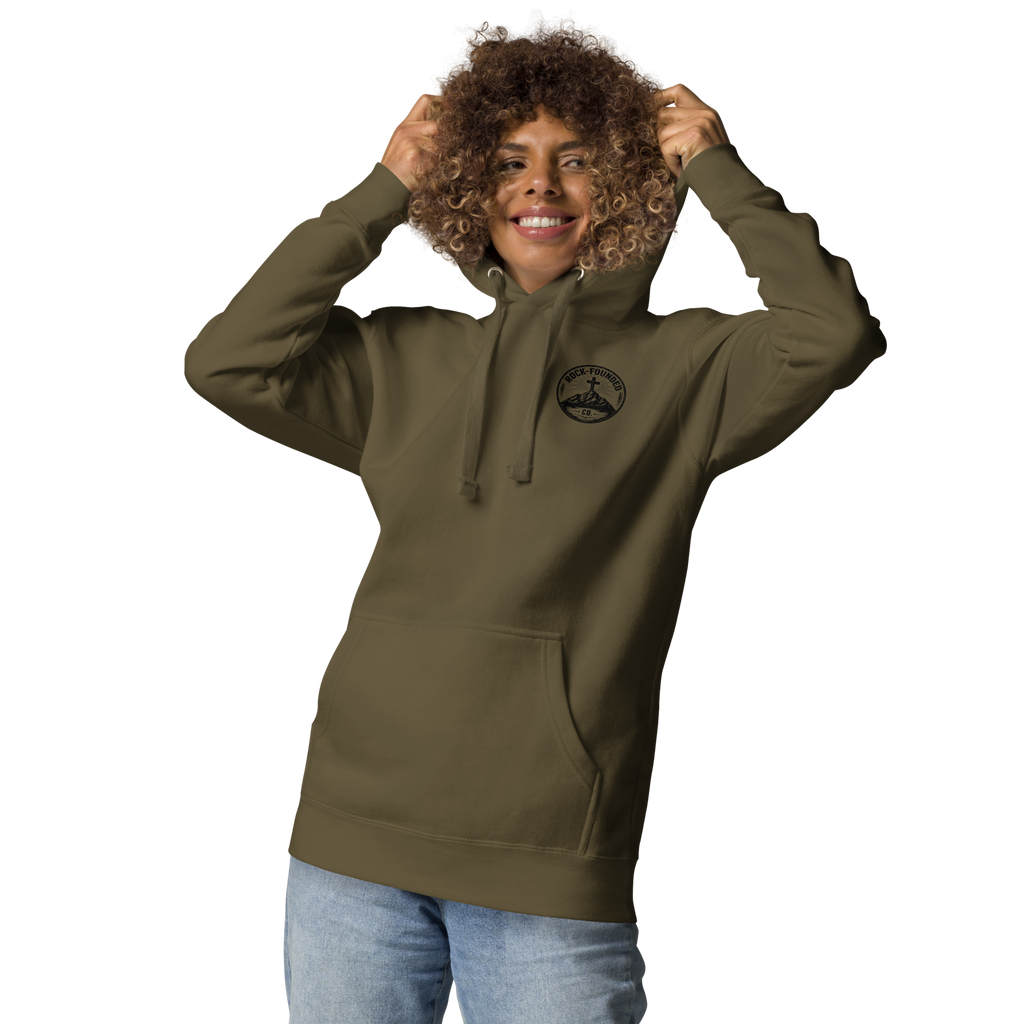 “She Is Clothed in Strength” Unisex Hoodie  Rock-Founded Co.