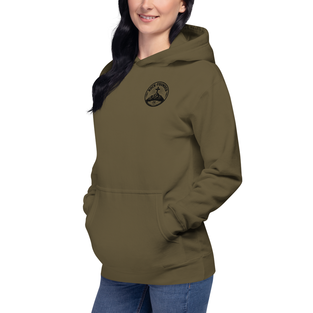 “She Is Clothed in Strength” Unisex Hoodie  Rock-Founded Co.